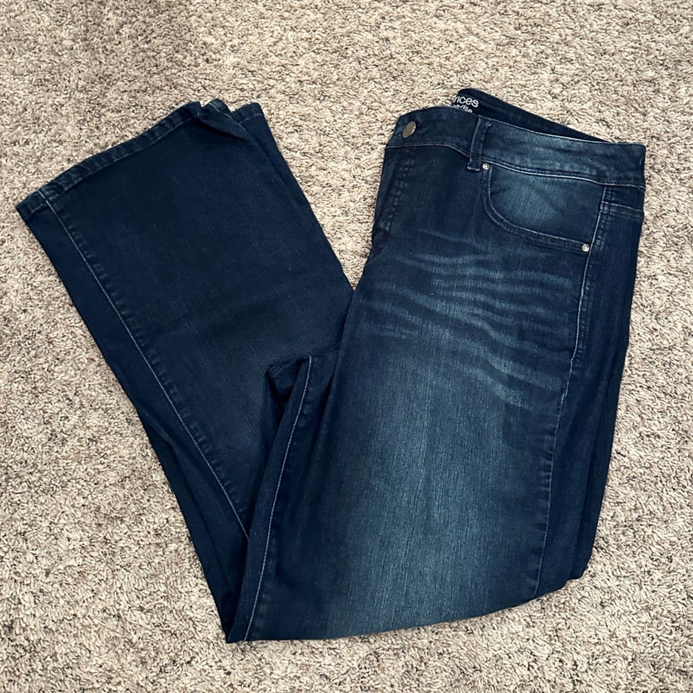 Maurices Everflex High-rise Boot Cut Jeans 18W Short